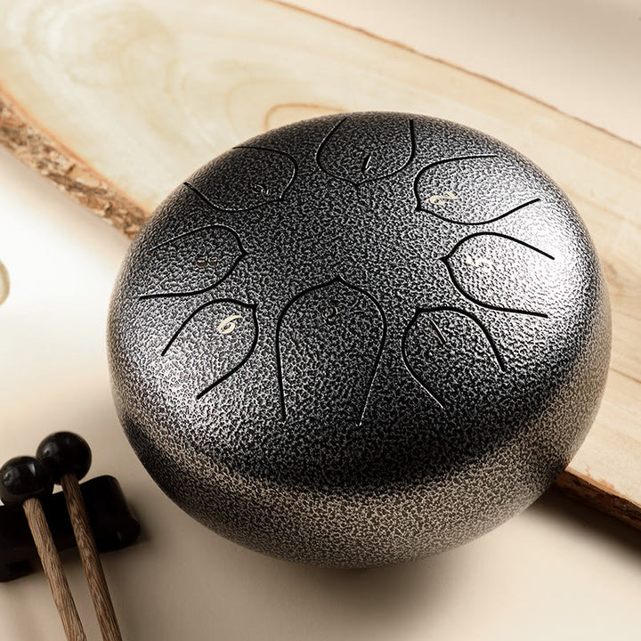 Buddha Stonesスチールタンドラム サウンドヒーリング瞑想 ロータスパターン ドラムキット 8ノート 6インチ 打楽器
