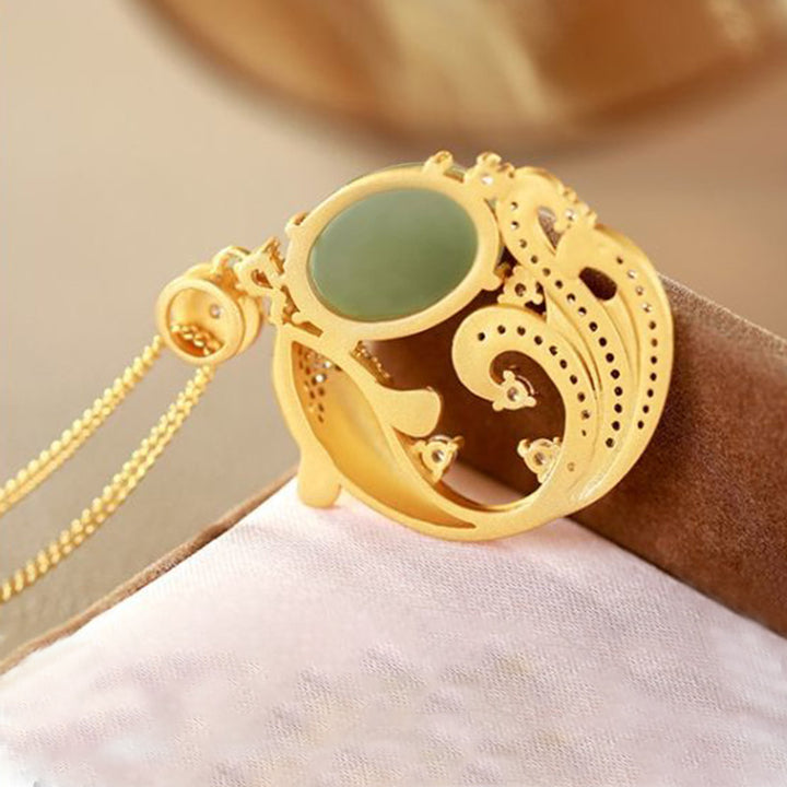 Buddha Stonesシアン翡翠 鯉 癒し 穏やか ネックレス ペンダント - image 10