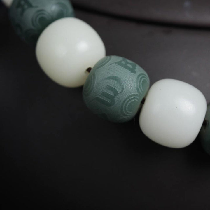 Buddha Stones白菩提六字守護ブレスレット