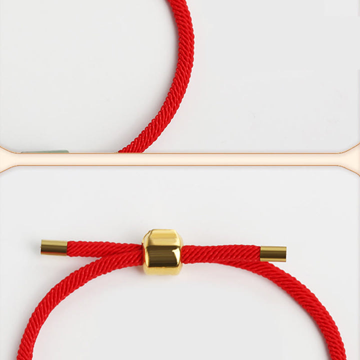 Buddha Stonesチベット ハンドメイド グリーンアベンチュリン レッドストーン マラカイト 幸運の守護 編み込みロープブレスレット