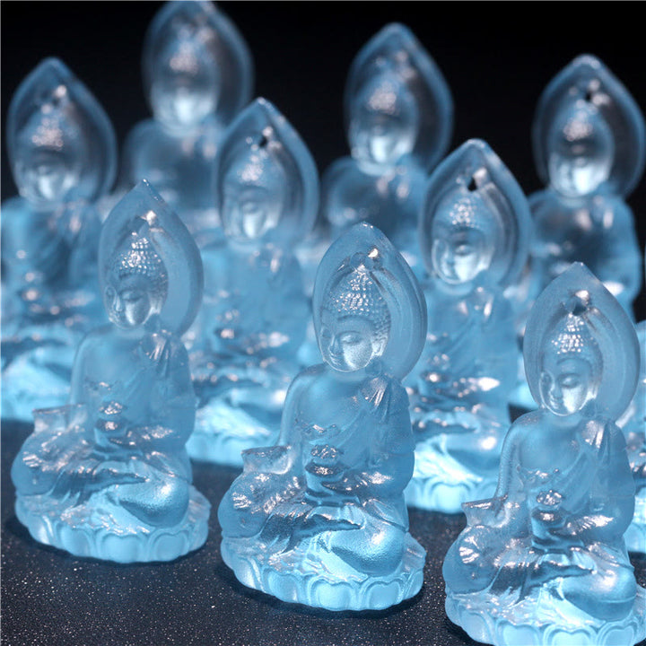 Buddha Stonesブルー 如来仏 薬師如来 瑠璃水晶 静寂のお守り ネックレス ペンダント - image 13