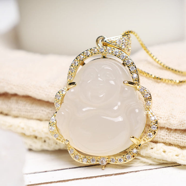 Buddha Stones ラッキースマイル仏様ネックレス／幸運お守り - image 23