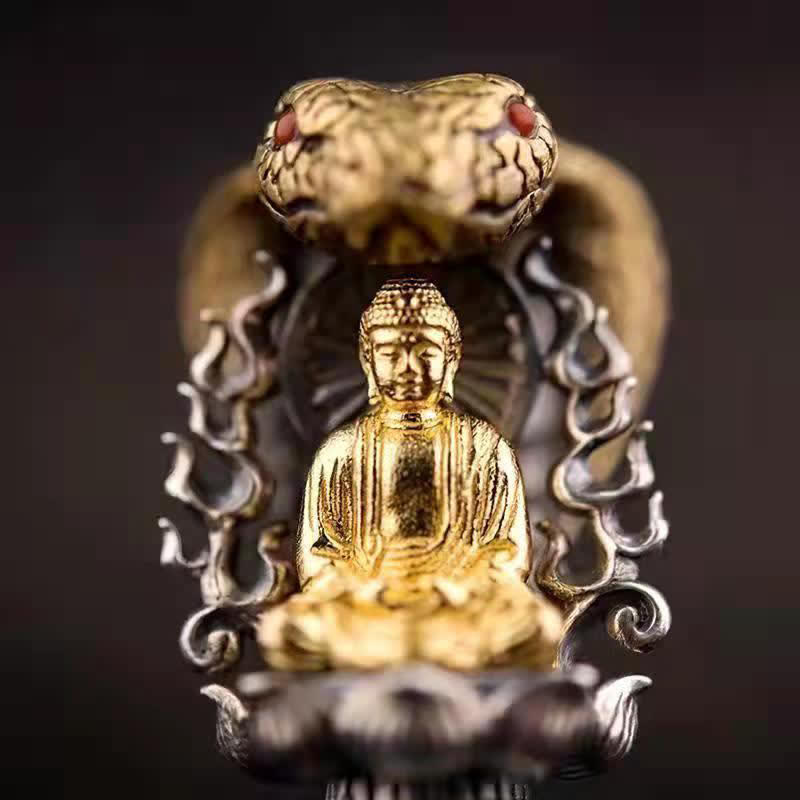 Buddha Stonesチベットオーム・マニ・パドメ・フム仏富回転ネックレス金剛ペンダント - image 3
