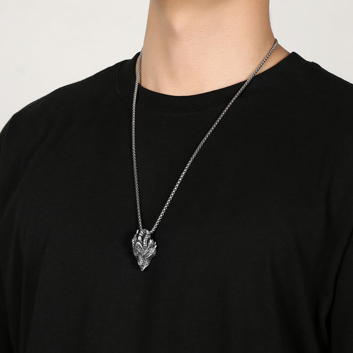 Buddha Stones純錫製 龍頭 幸運の守護 金属ネックレスペンダント - image 6
