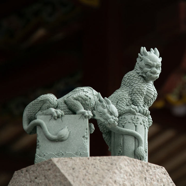 Buddha Stones風水 立位 座位 龍 成功 幸運 室内装飾 - image 0