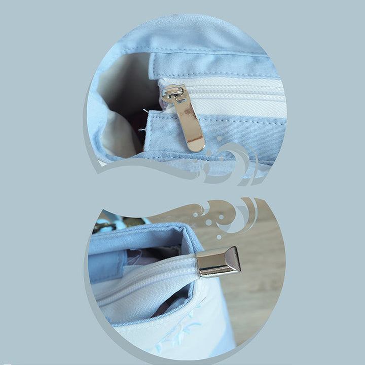 梨花 梅 桃の花 竹刺繍 キャンバス 大容量 ショルダーバッグ トートバッグ - image 8