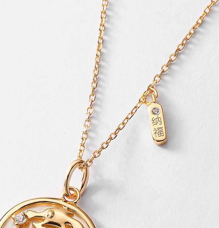 ❗❗❗フラッシュセール -Buddha Stones925 スターリングシルバー シャコガイ ストーン 龍年 福 キャラクター 幸運 強さ ネックレス ペンダント
