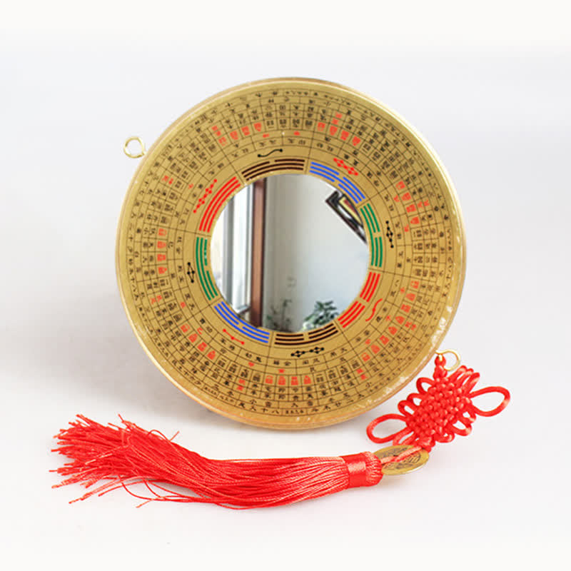風水八卦図 銅貨 中国結び バランスエネルギーマップ - 12cm - 八卦図 - 凹面鏡 - image 6