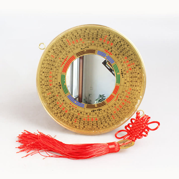 風水八卦図 銅貨 中国結び バランスエネルギーマップ - 12cm - 八卦図 - 凹面鏡 - image 6
