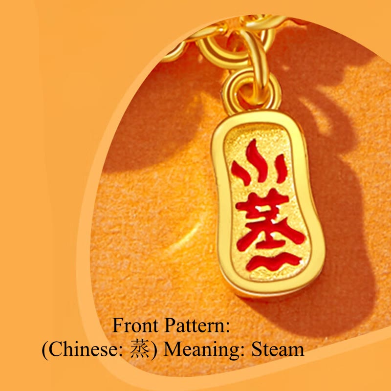 Buddha Stones925 スターリングシルバー 龍年 和田白翡翠 中国蒸しパン 龍デザイン幸運繁栄の祝福ブレスレット