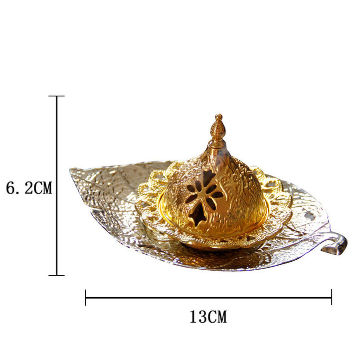 チベットの金箔ミニコースター瞑想用香炉