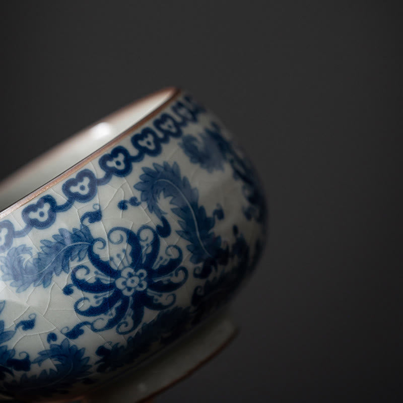 Buddha Stones、山水、蓮、蘭、亭、集いの陶器のティーカップ、カンフーティーカップ