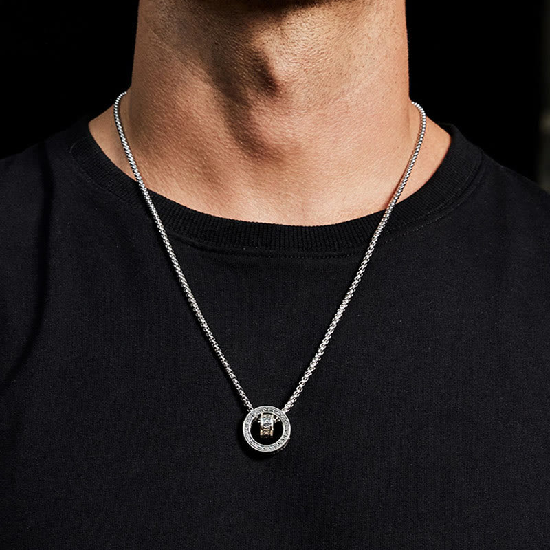 Buddha Stonesチベットオーム・マニ・パドメ・フム彫刻 平和 純粋 チェーン ネックレス ペンダント - image 12