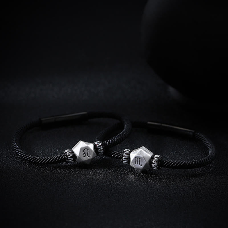 Buddha Stones999スターリングシルバー 12星座守護ハンドメイドストリングブレスレット