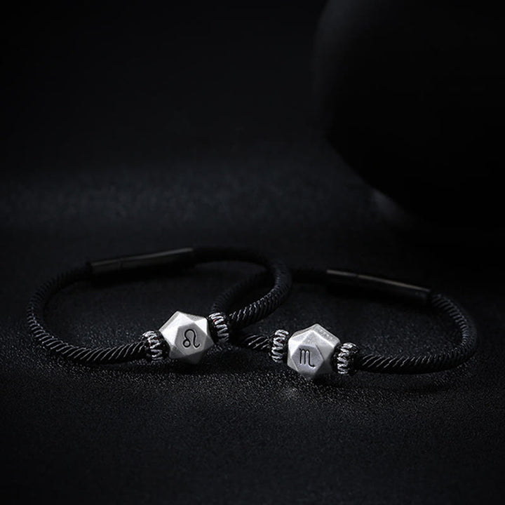 Buddha Stones999スターリングシルバー 12星座守護ハンドメイドストリングブレスレット