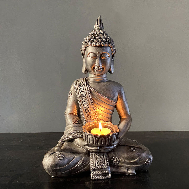 Buddha Stonesチベット仏 祝福 装飾 燭台
