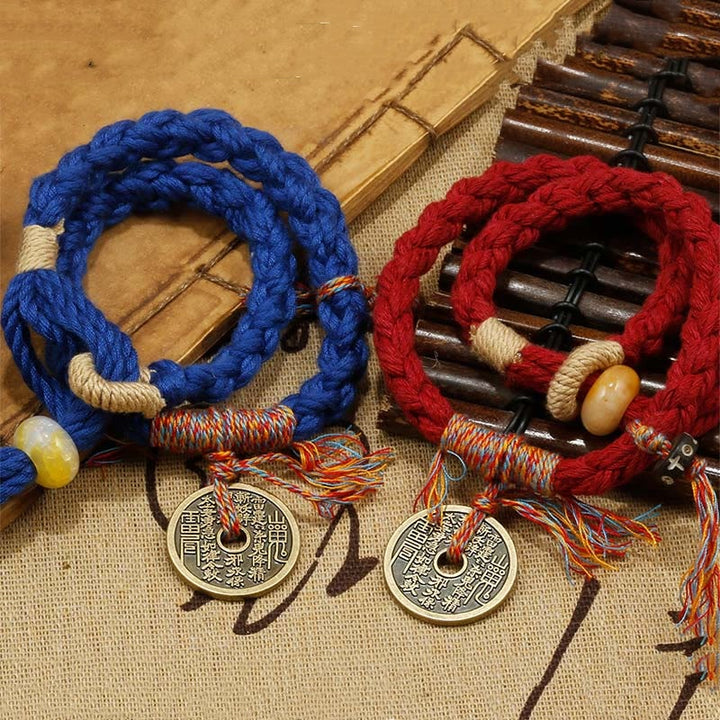 Buddha Stones石山の幽霊、お金を使って悪霊を追い払う手作りブレスレット
