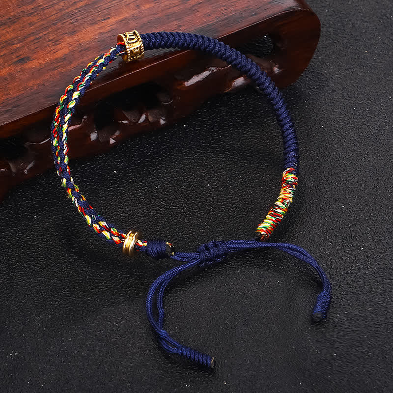 Buddha Stonesオーム・マニ・パドメ・フム守護幸運ブレスレット