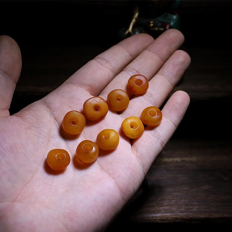 Buddha Stones925スターリングシルバー十二支誕生仏天然琥珀 透明 不安解消ブレスレット - image 7