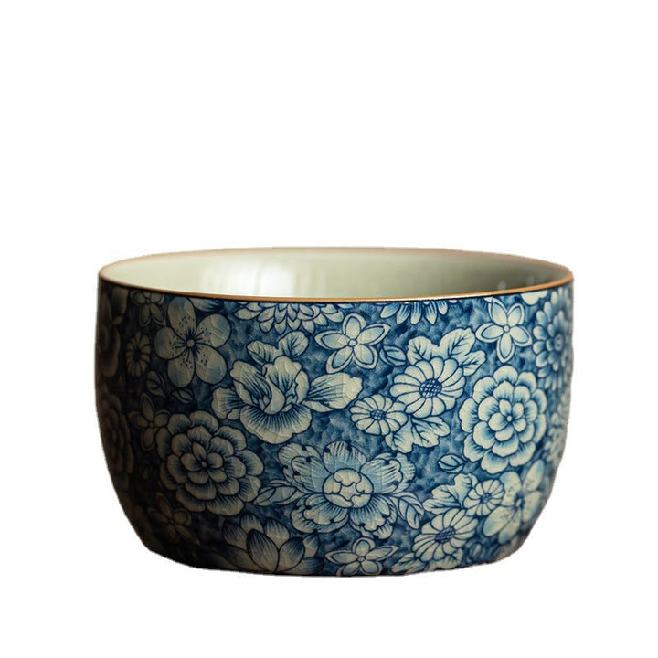 Buddha Stones青蓮 桃の花 菊 デザイン 陶器 ティーカップ カンフー ティーカップ