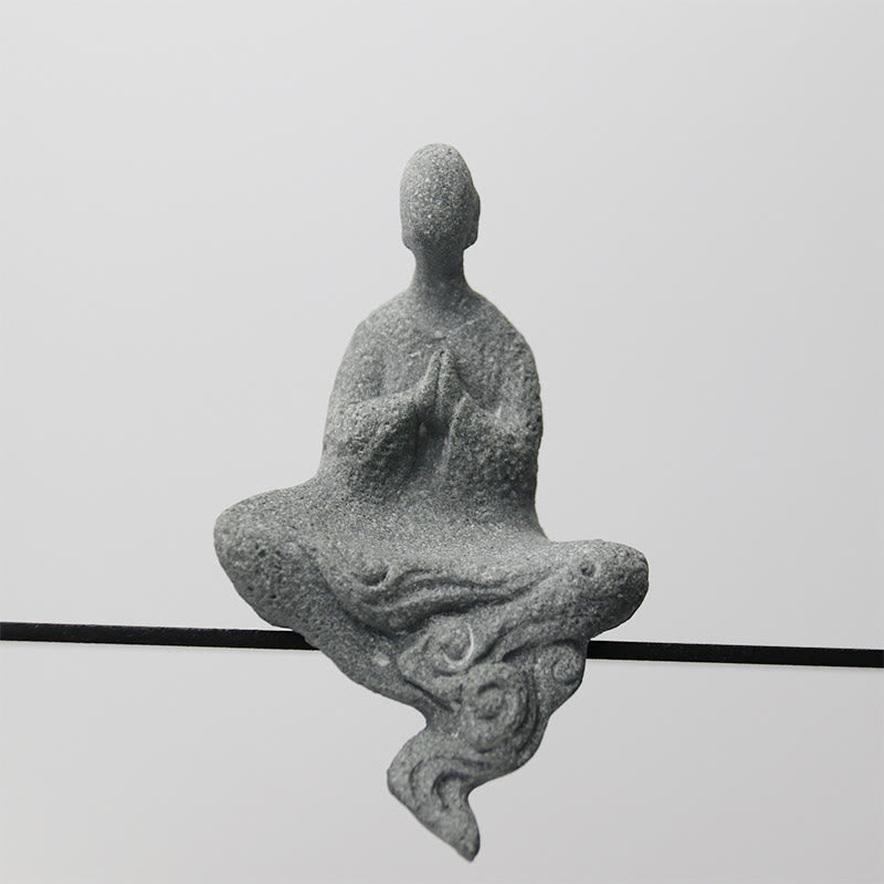 Buddha Stones瞑想 仏陀 僧侶 静寂 家の装飾