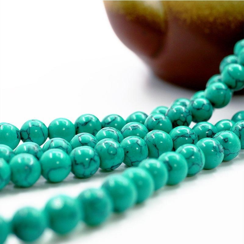 Buddha Stonesチベットターコイズ浄化ネックレスMala