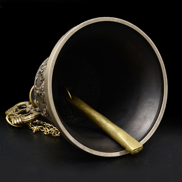 チベット彫刻仏龍風鈴銅製幸運壁掛け装飾 - image 7