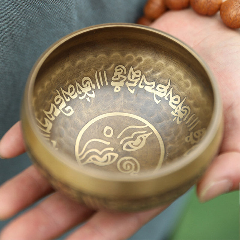 ヨガと瞑想のための手作りチベットサウンドボウルシンギングボウルセット - image 3