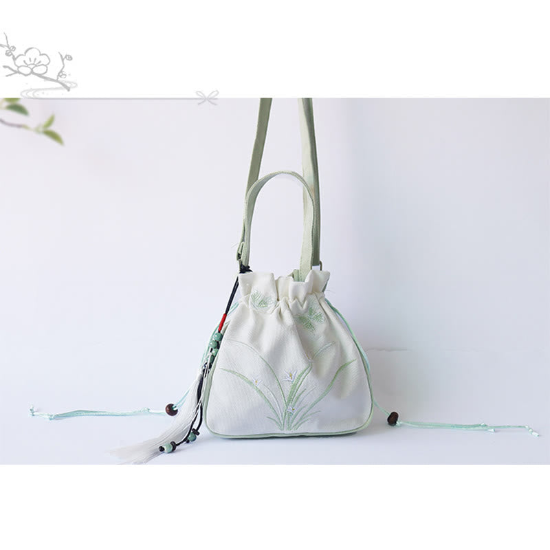 Buddha Stonesハンドメイド刺繍花キャンバストートショルダーバッグハンドバッグ - image 17