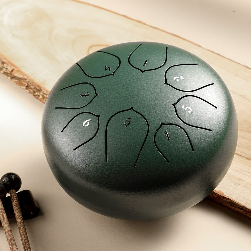 Buddha Stonesスチールタンドラム サウンドヒーリング瞑想 ロータスパターン ドラムキット 8ノート 6インチ 打楽器