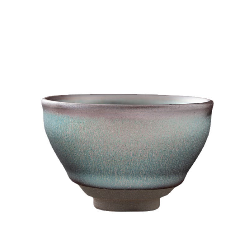 Buddha Stonesヴィンテージ ピンク カラフル 中国 Jianzhan 窯 陶器 ティーカップ カンフー ティーカップ ボウル