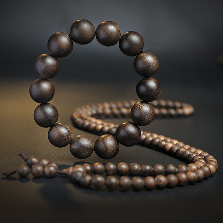 Buddha Stones 108Mala沈香 平和 強さ 穏やか ブレスレット