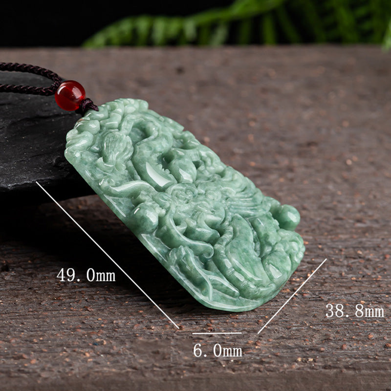 Buddha Stones十二支 龍 翡翠 強さ ネックレス ストリング ペンダント - image 7