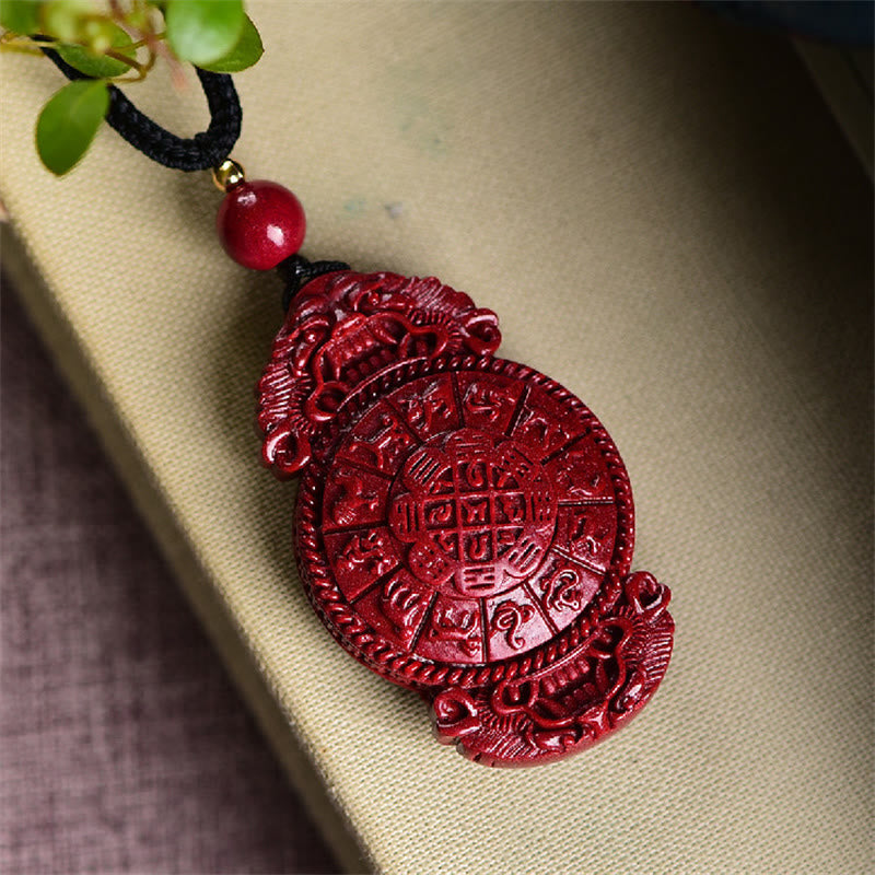 Buddha Stones笑う仏陀 陰陽 十二支 ひょうたん 天然辰砂 祝福ネックレス ペンダント - image 16