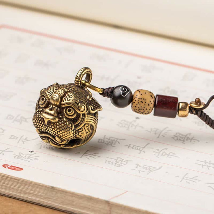 Buddha Stones富の銅製キーホルダー