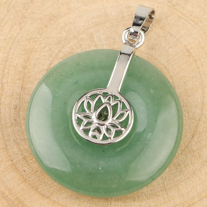Buddha Stones各種クリスタルアメジストピンククリスタルロータスヒーリングネックレスペンダント - image 26