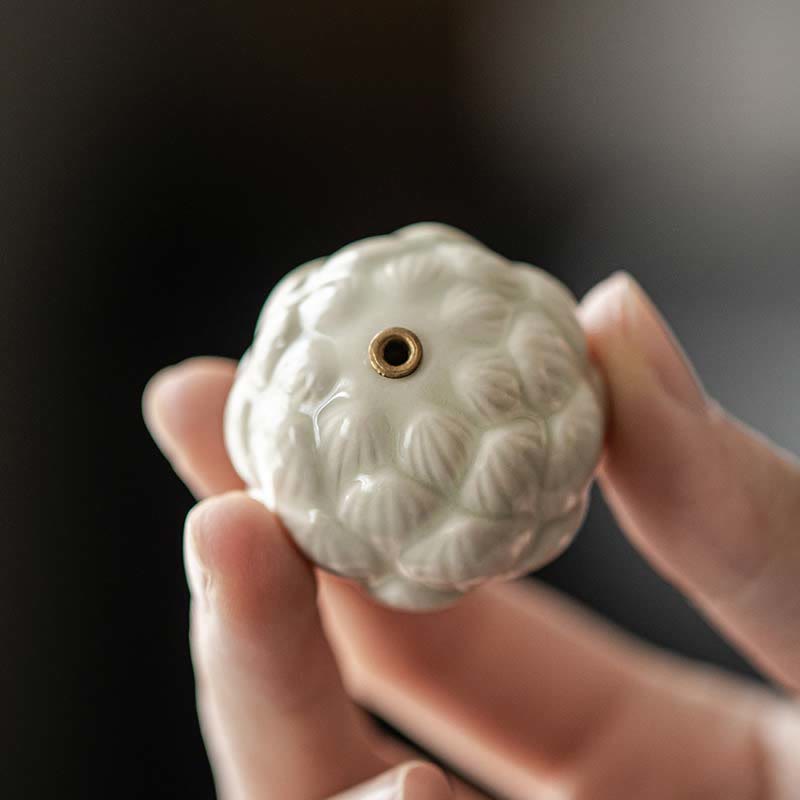 Buddha Stonesミニ蓮の花瞑想セラミックスティック小さな香炉装飾