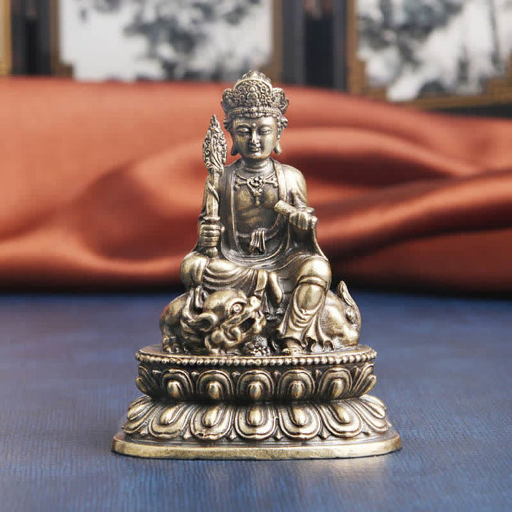 Buddha Stones文殊菩薩 銅像 装飾