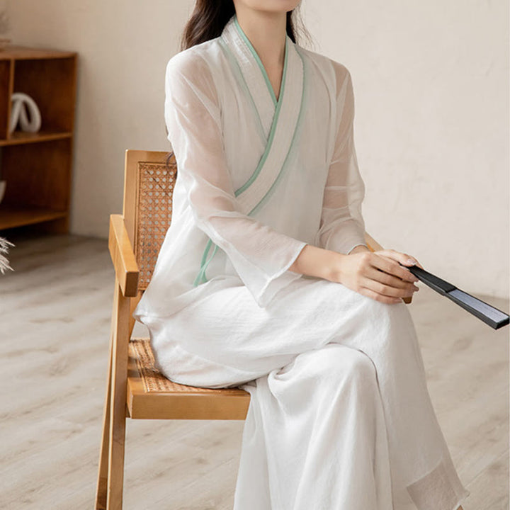 Buddha Stonesレトロ 祈り 禅 スピリチュアル 瞑想 練習 シフォン 服 レディース セット
