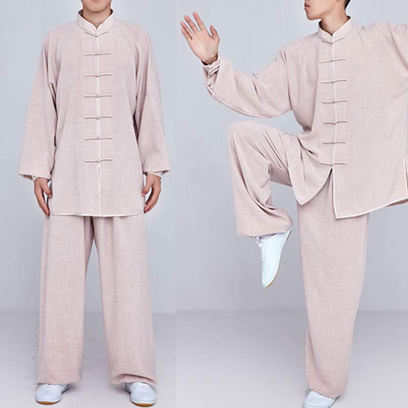 Buddha Stones瞑想禅祈りスピリチュアル太極拳気功練習ユニセックス刺繍服セット - image 13