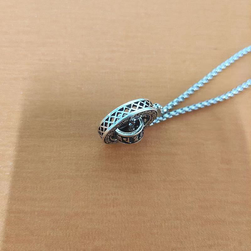 Buddha Stonesチベットオーム・マニ・パドメ・フム彫刻 平和 純粋 チェーン ネックレス ペンダント - image 9