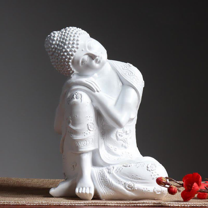 Buddha Stonesチベットの瞑想仏 静寂の樹脂像 装飾