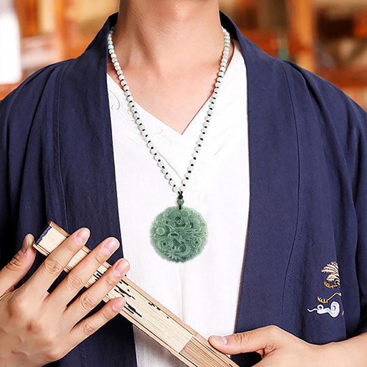 Buddha Stones十二支 龍 翡翠幸運繁栄ネックレス ストリング ペンダント - image 4