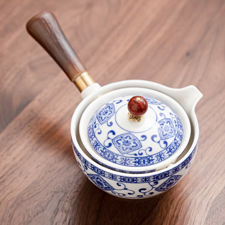 Buddha Stones中国功夫茶器デザイン 陶器ティーポット ポータブルギフトバッグ