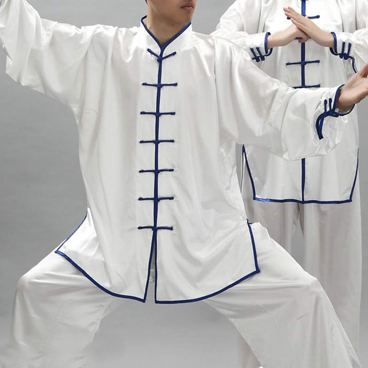 Buddha Stonesシンプルな柄 瞑想 祈り スピリチュアル 禅 太極拳 気功 練習 ユニセックス 服セット - image 2