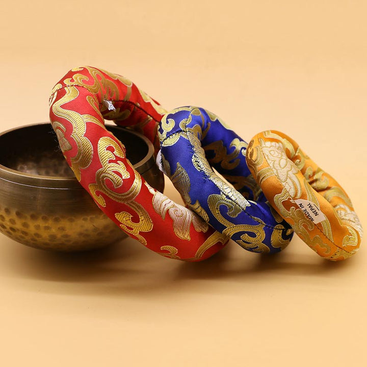 Buddha Stonesチベットシンギングボウル手作りクッション装飾