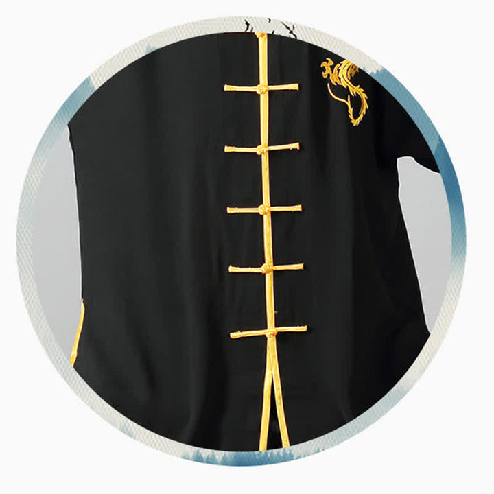 Buddha Stones龍刺繍 気功 禅 精神修養 瞑想 祈り ユニフォーム 男女兼用 服セット - image 11