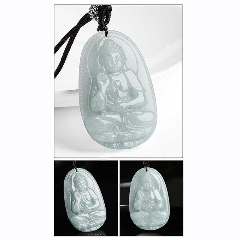 Buddha Stones十二支誕生仏翡翠 富と繁栄のネックレスペンダント - image 20
