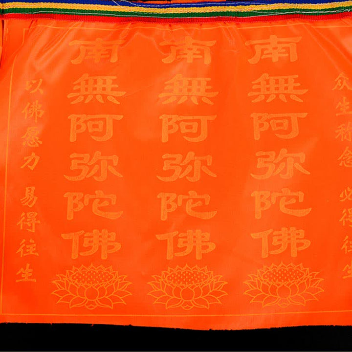 Buddha Stones チベット七色風馬文字縁起蓮屋外用祈祷旗21枚セット - image 24