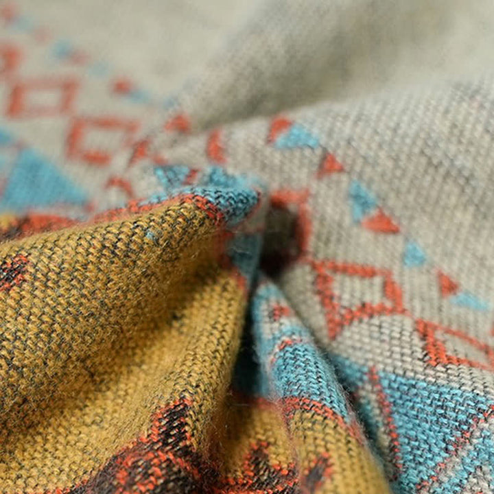 Buddha Stonesチベットショールダイヤモンド柄冬暖かいマントスカーフ - image 14